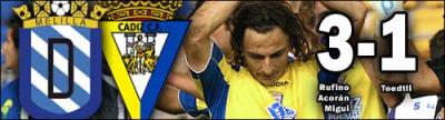 U.D. Melilla 3 - C&aacute;diz 1